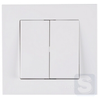 Вимикач двоклавішний Arvia Electric KAREN Білий (20 01 1000 202)